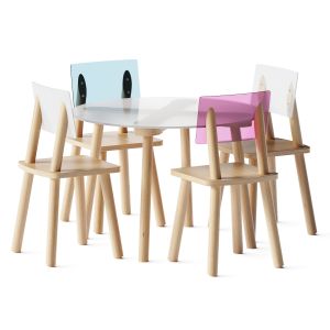 Pottery Barn Nico & Yeye Acrylic Table Back Chairs