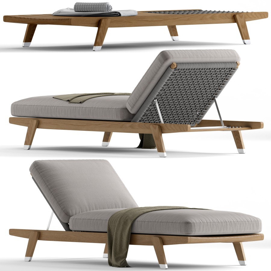 Flexform Hora Sexta Sunbed 3D Model for VRay, Corona | CGMood