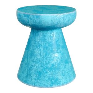 Blue Ceramic Stool