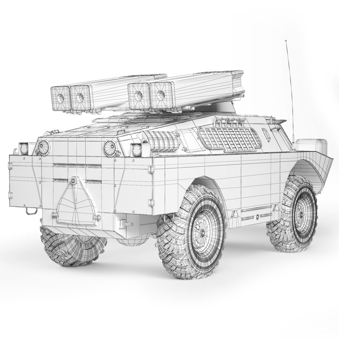BRDM -2 ATGM STRELA DCA RESINE - 1/43 Scale RARE