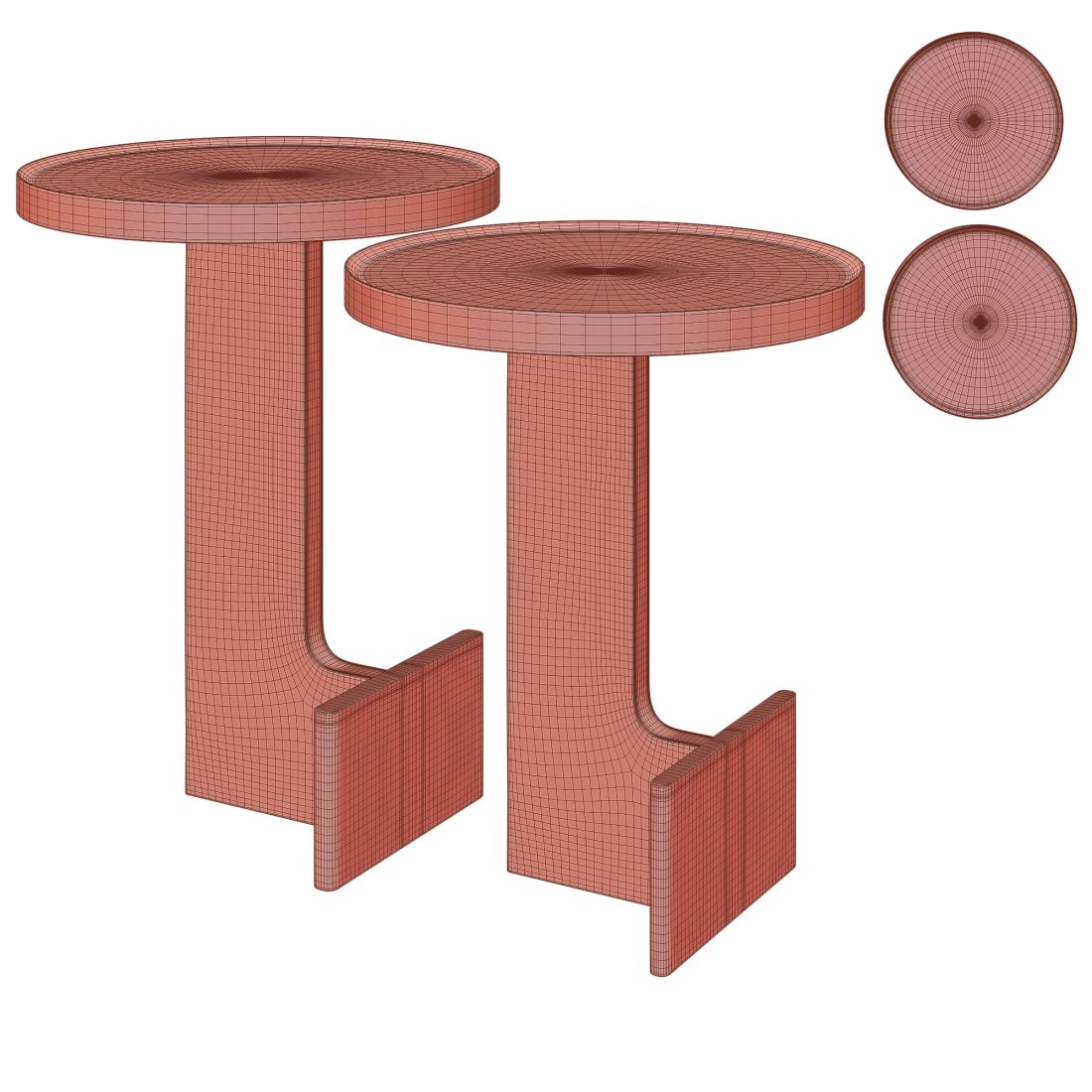 Modern Side Table -03 3D Model for FStorm, VRay | CGMood