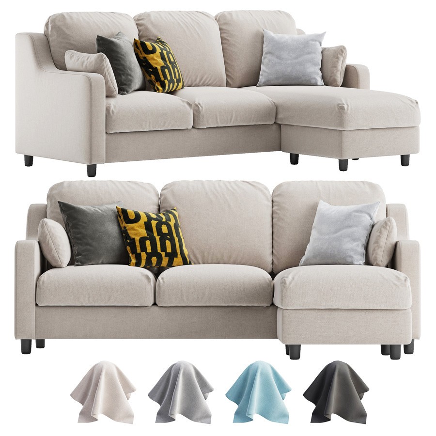 Ikea Vinliden Corner Sofa 3D Model for VRay | CGMood
