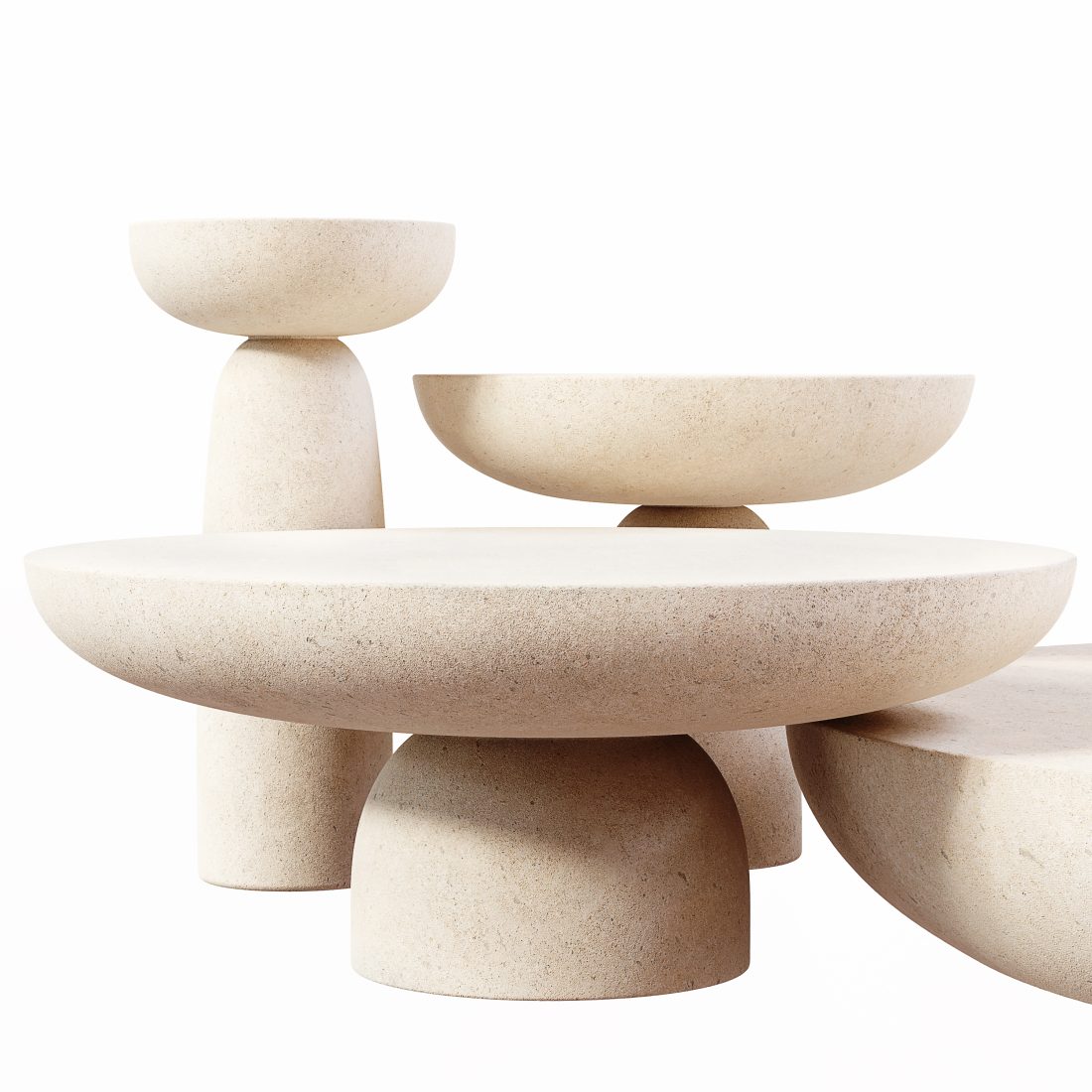 Coffee Table Set 3D Model for VRay, Corona | CGMood