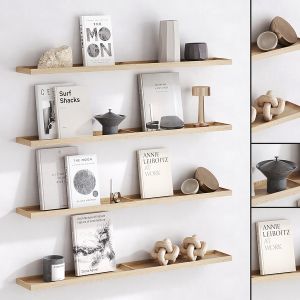 Shelf With Decorative Set