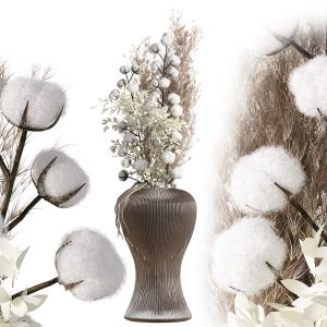 Cotton And Pampas Bouquet