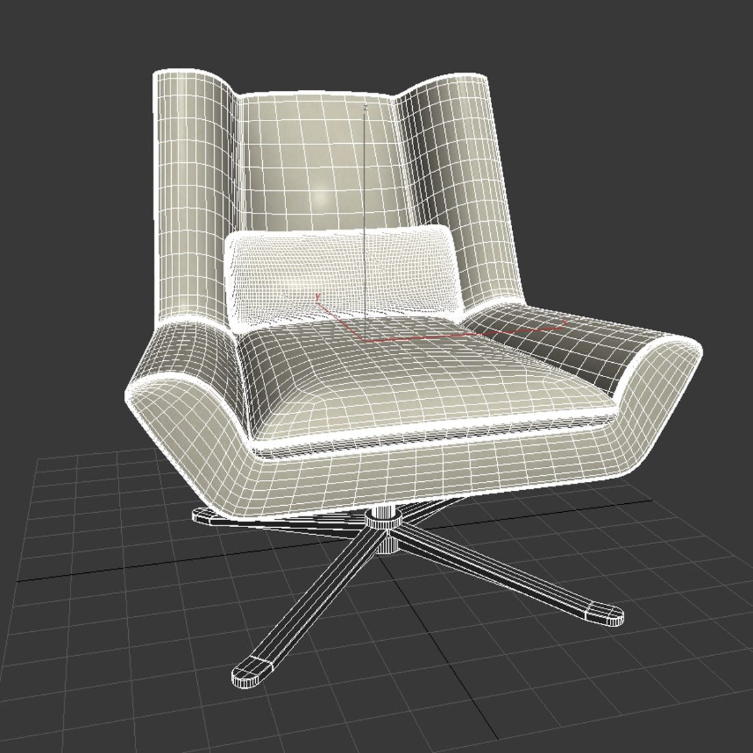 Luke Chair American Leather 3D Model for VRay | CGMood