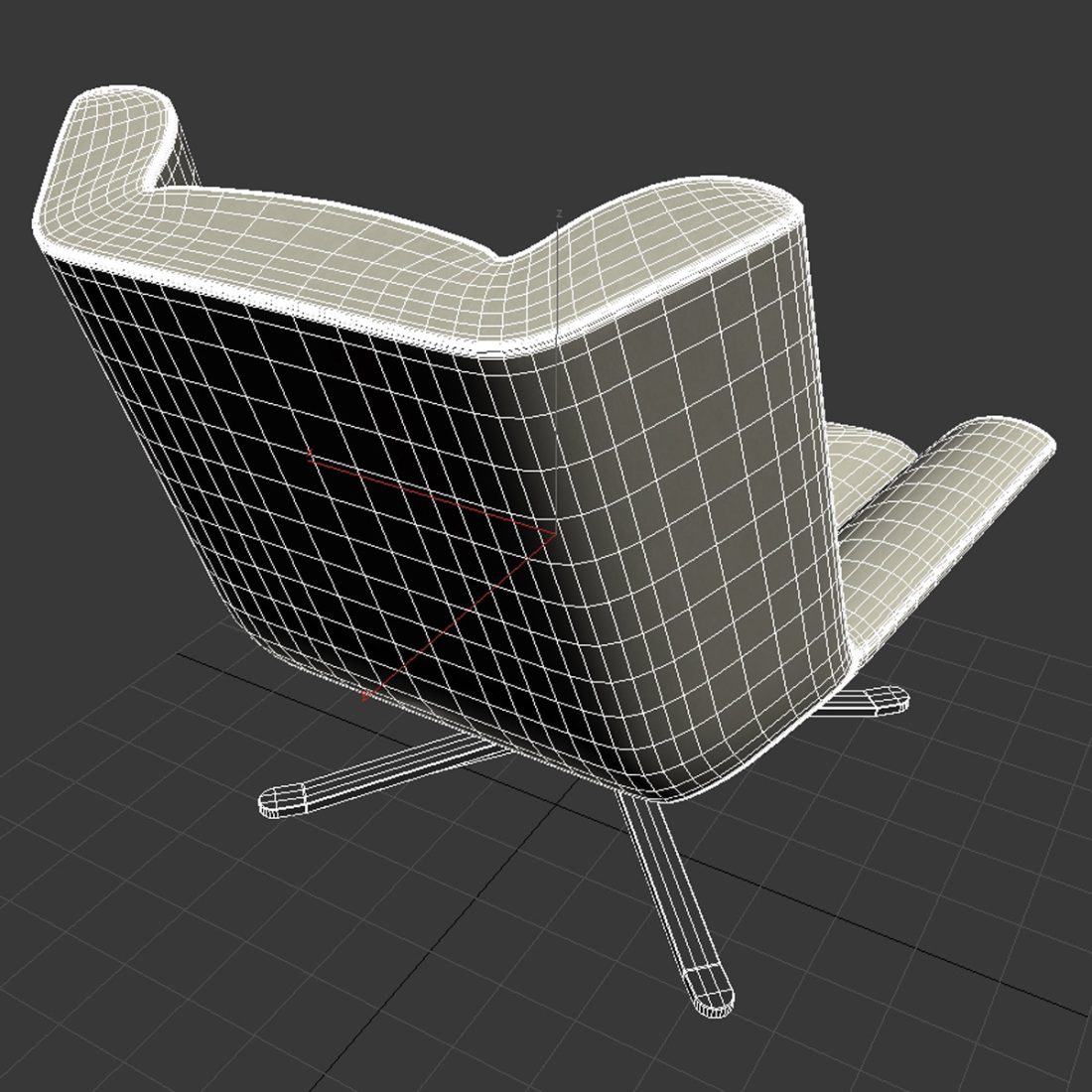 Luke Chair American Leather 3D Model for VRay | CGMood