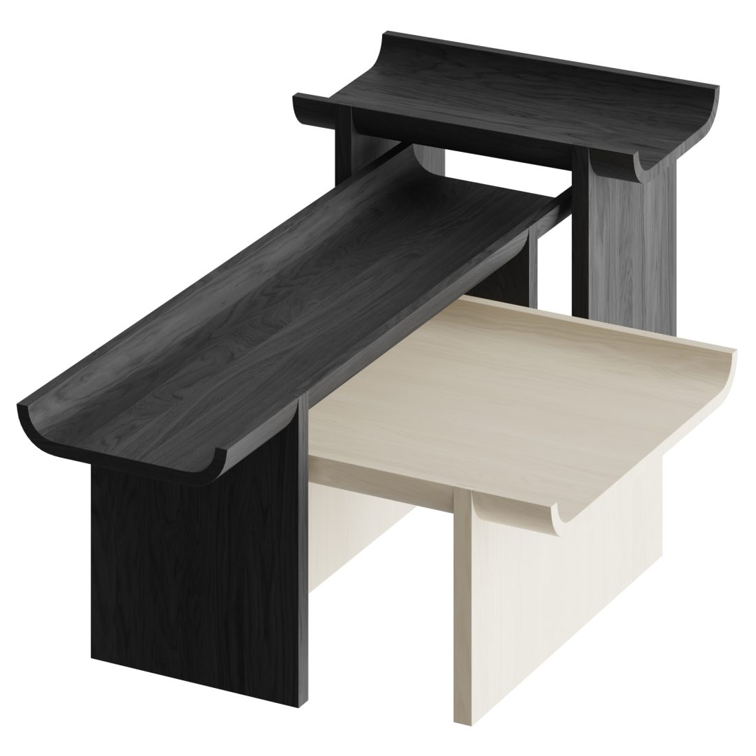 Rigoles Coffee | Side Tables - 3D Model for Corona