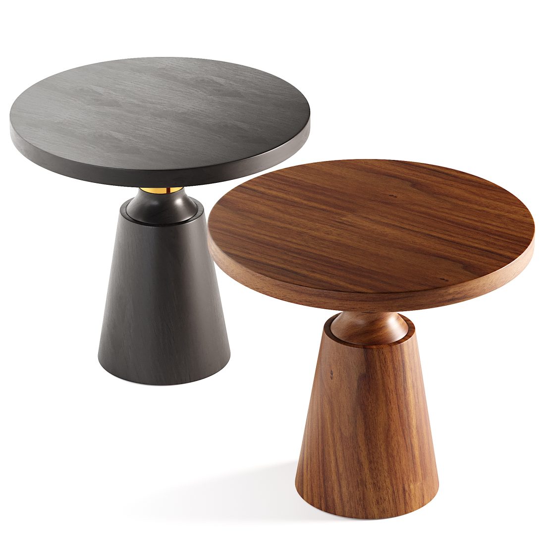 Contemporary Nicole Occasional Table In Black Lacq - 3D Model for Corona