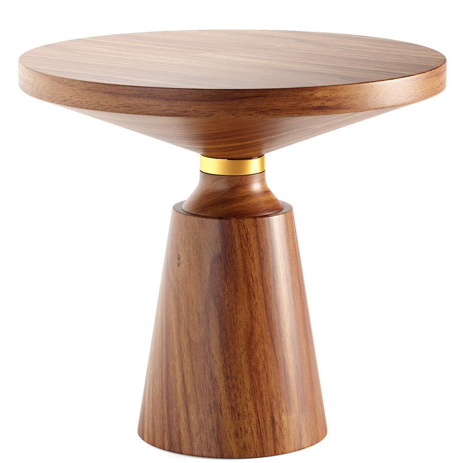 Contemporary Nicole Occasional Table In Black Lacq - 3D Model for Corona