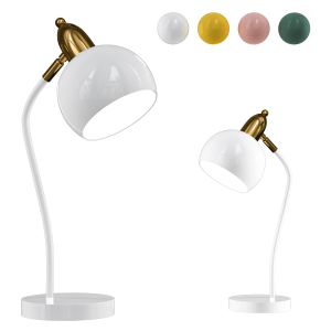 Color Optional Macaroon Style Desk Lamp Metal Dome