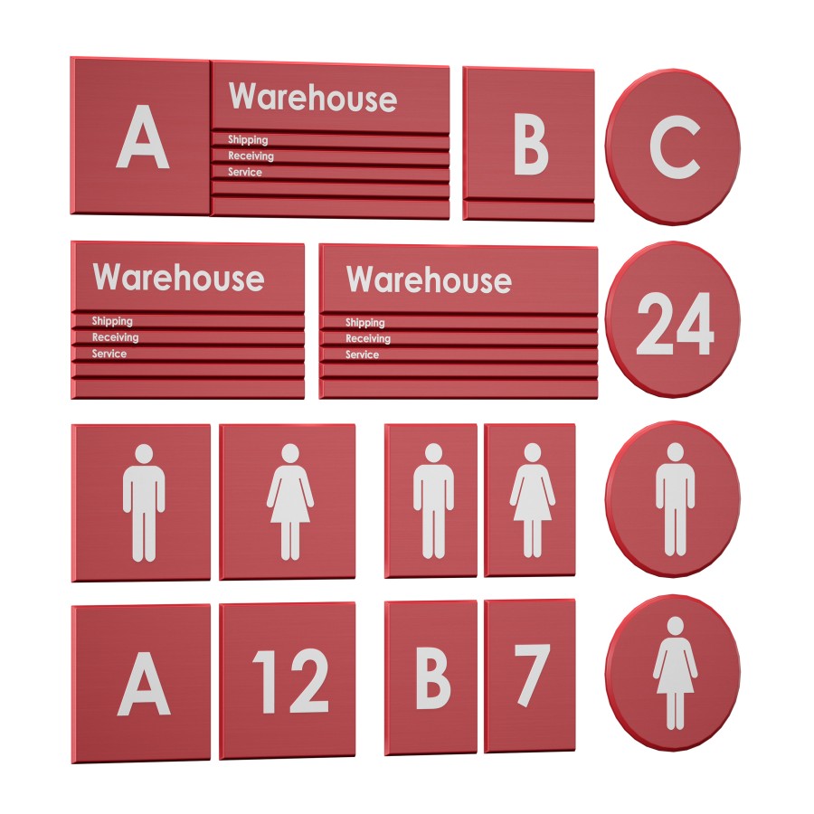 Office Signs 3D Model for FStorm, VRay, Corona | CGMood