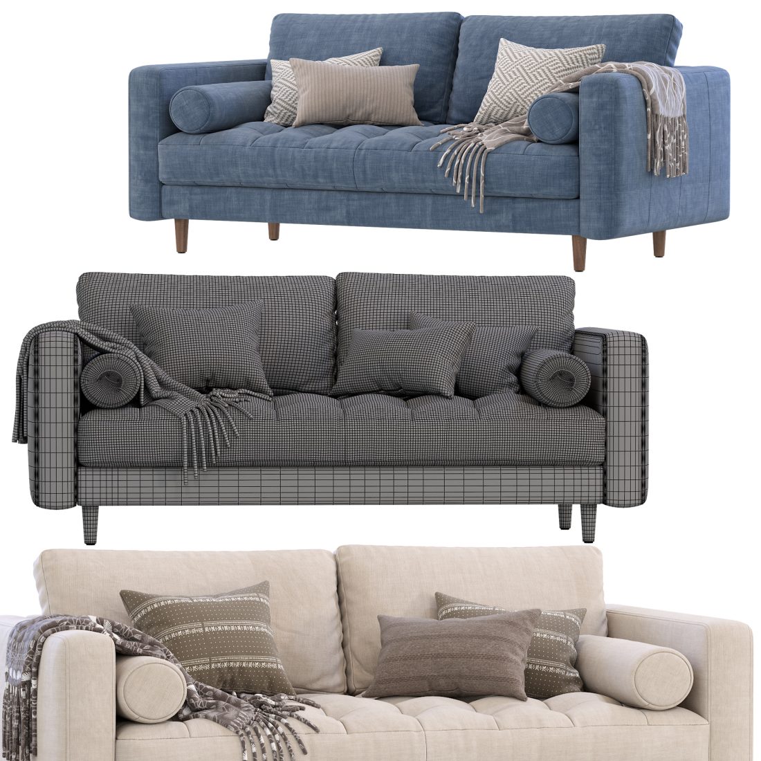 West Elm Dennes Sofanull