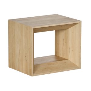 Vernon Natural Wood Side Table With Drawer