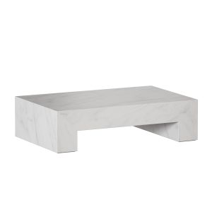 Paramount Gray And White Marble Coffee Table