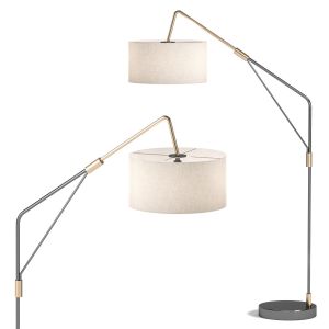 Single Modern White Bedside Floor Lamp