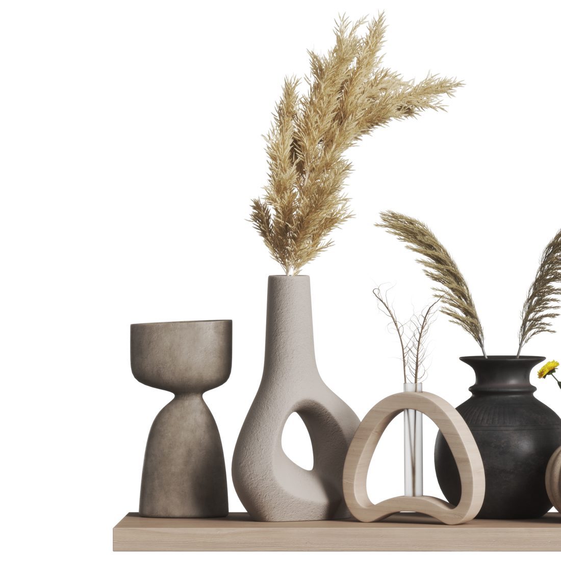 Decorative Set 17-vase Collection02 3D Model for VRay, Corona | CGMood