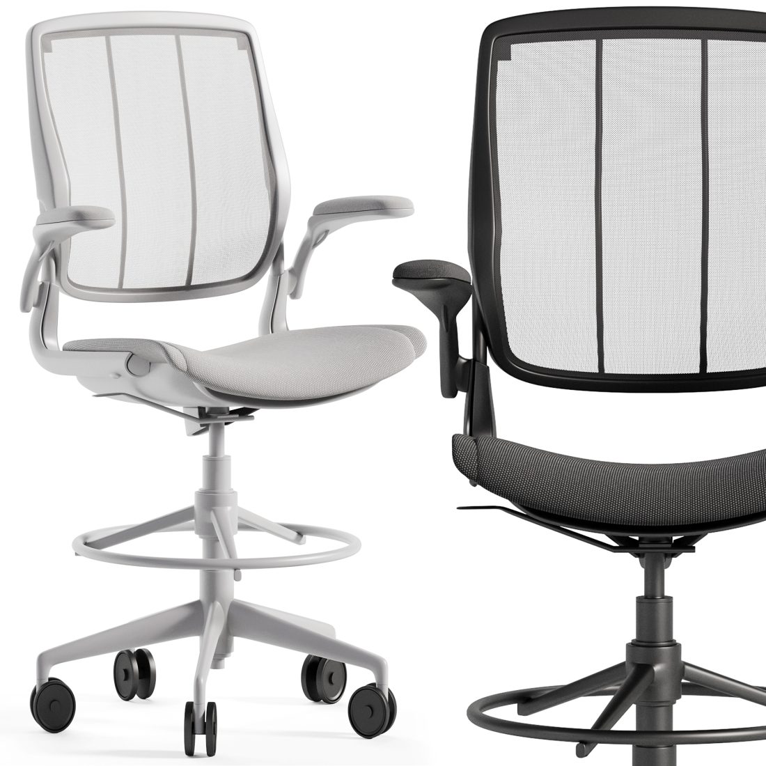 Diffrient Smart Drafting Chair 3D Model for Corona | CGMood