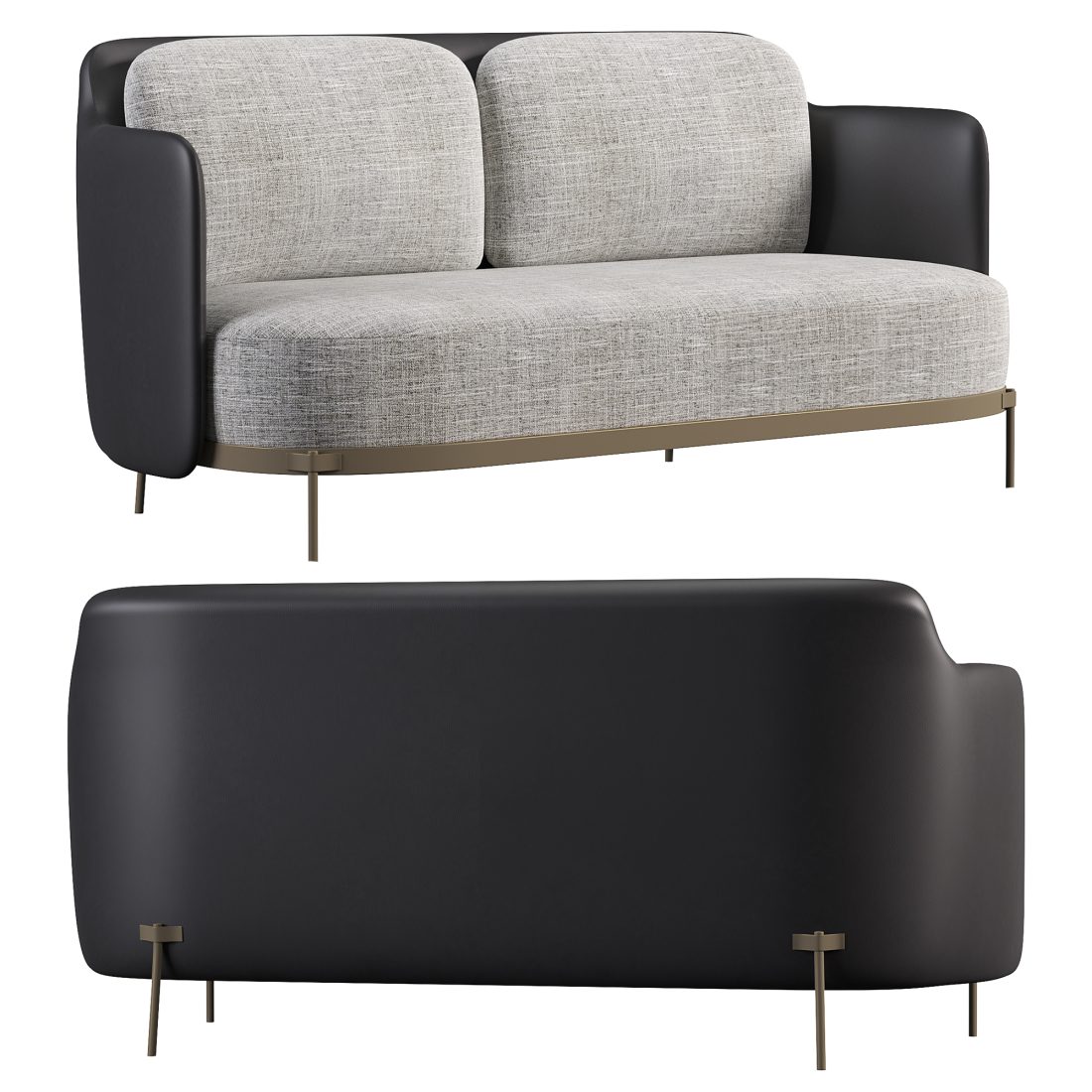 Tape Sofa By Nendo Minotti 3D Model for Corona | CGMood