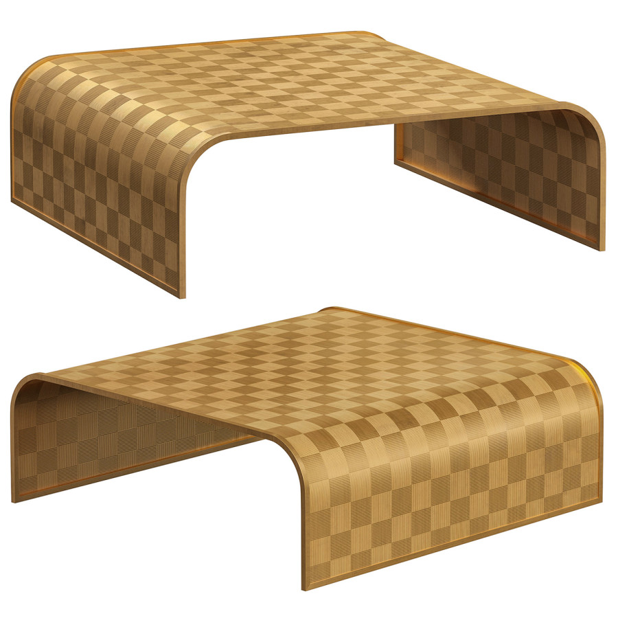 Weave Square Cocktail Table By Bakerfurniture 3D Model for Corona | CGMood
