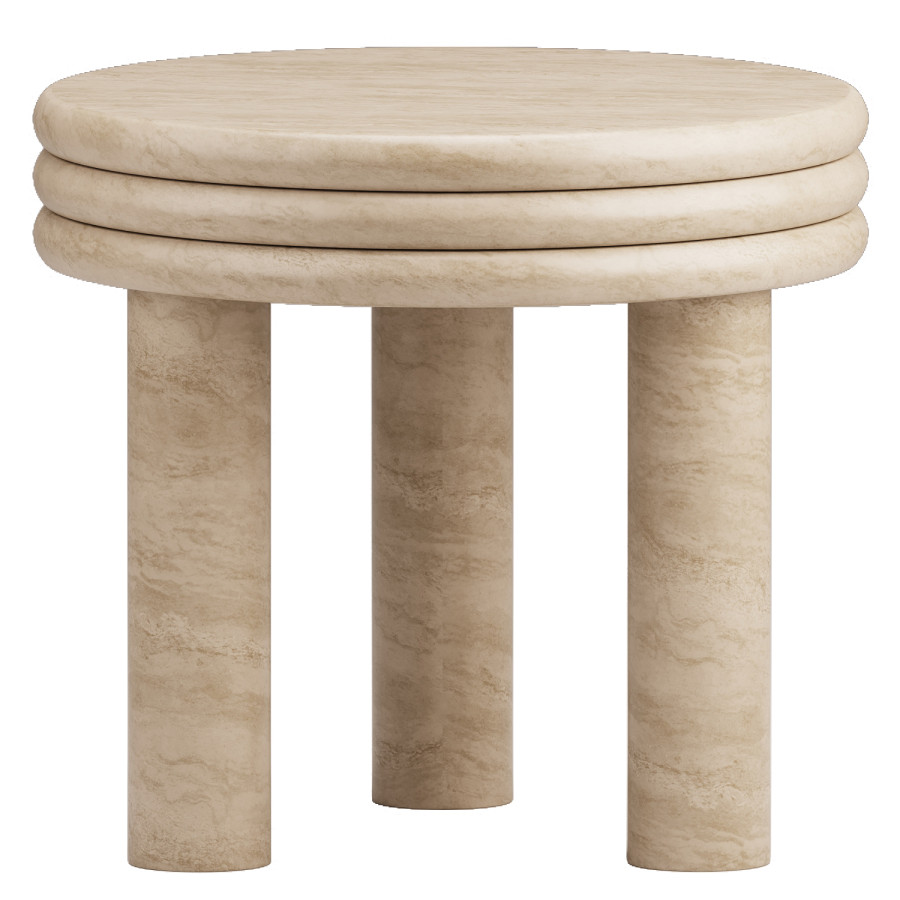 Roma Round Side Table 3D Model for Corona | CGMood