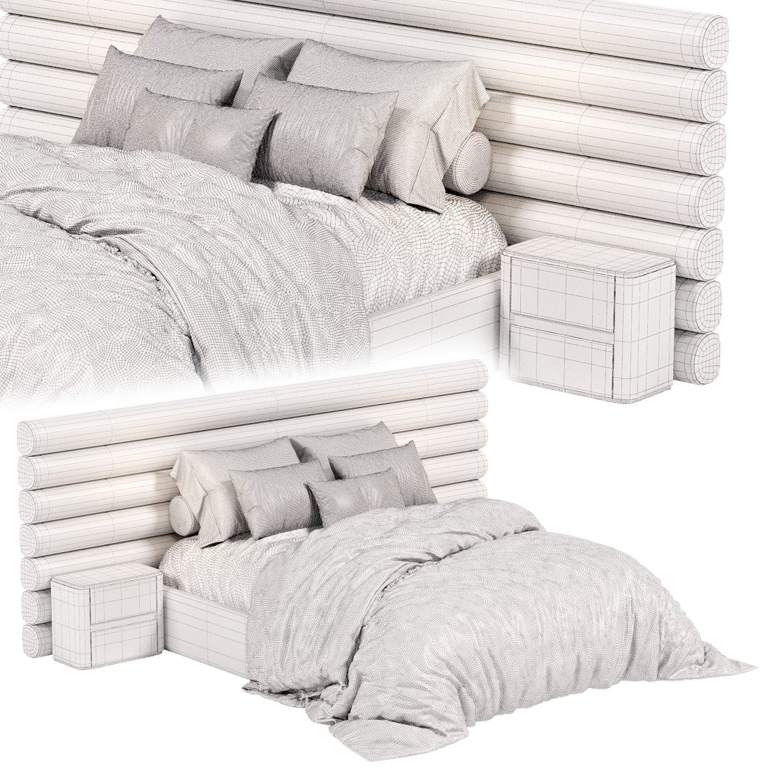 Rolling Bed 3D Model for Corona | CGMood