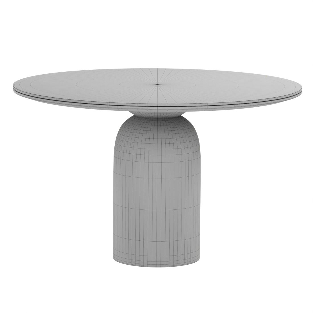 Sigrid Round Wood Dining Table, 3D Model for Corona | CGMood
