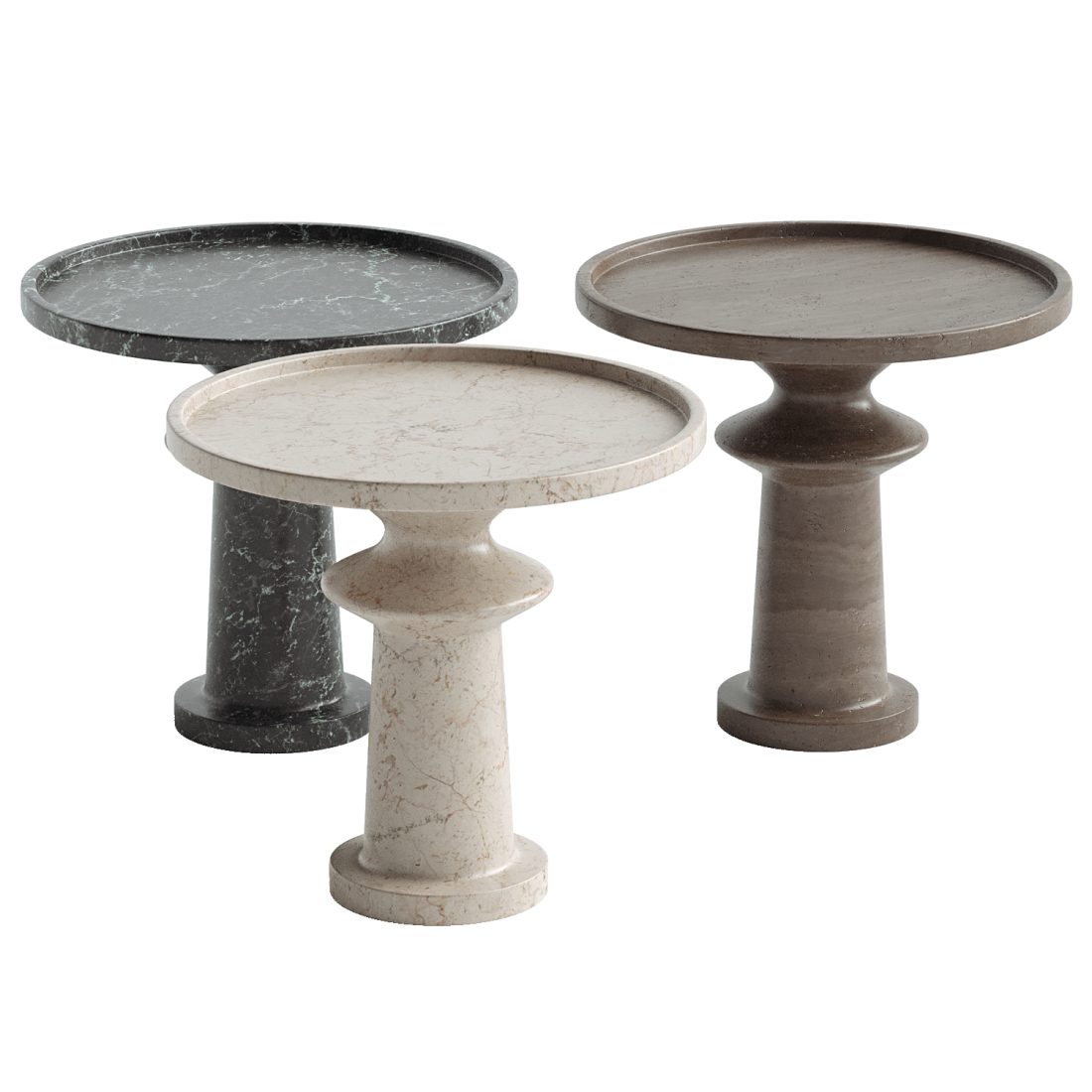 Bryce Marble Side Table 3D Model for VRay, Corona | CGMood