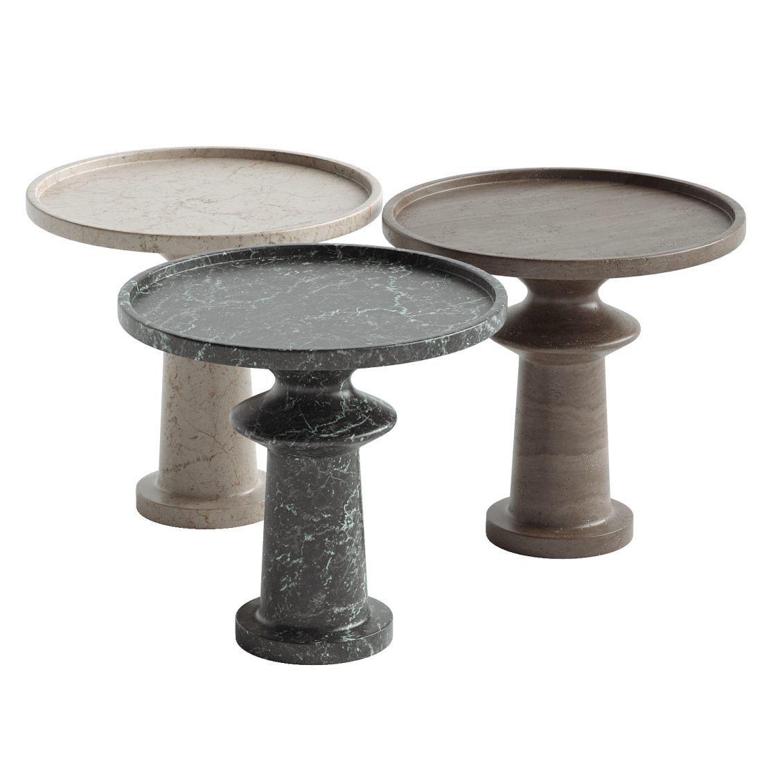 Bryce Marble Side Table 3D Model for VRay, Corona | CGMood