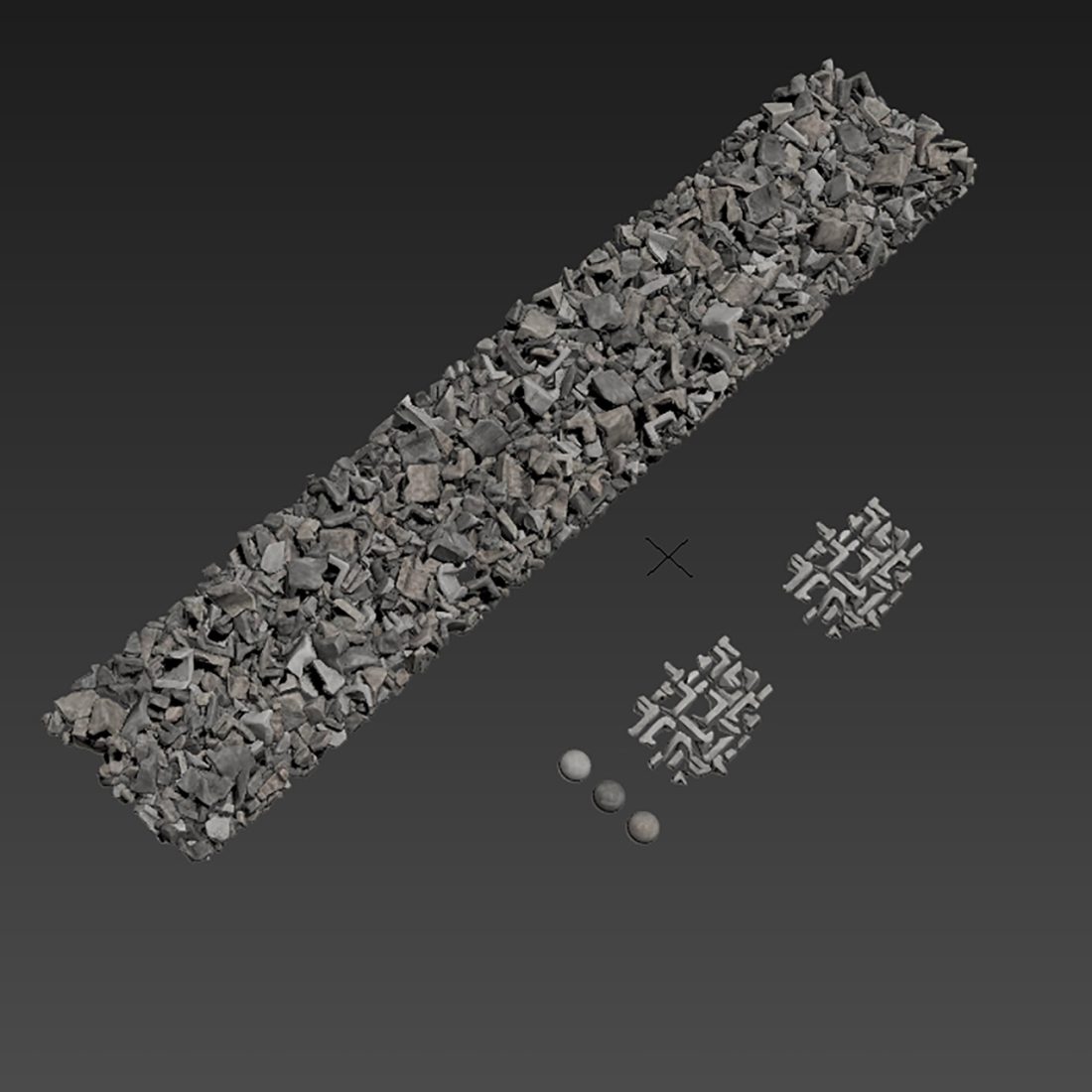 Splinter Brick N1a 3D Model for FStorm, VRay | CGMood