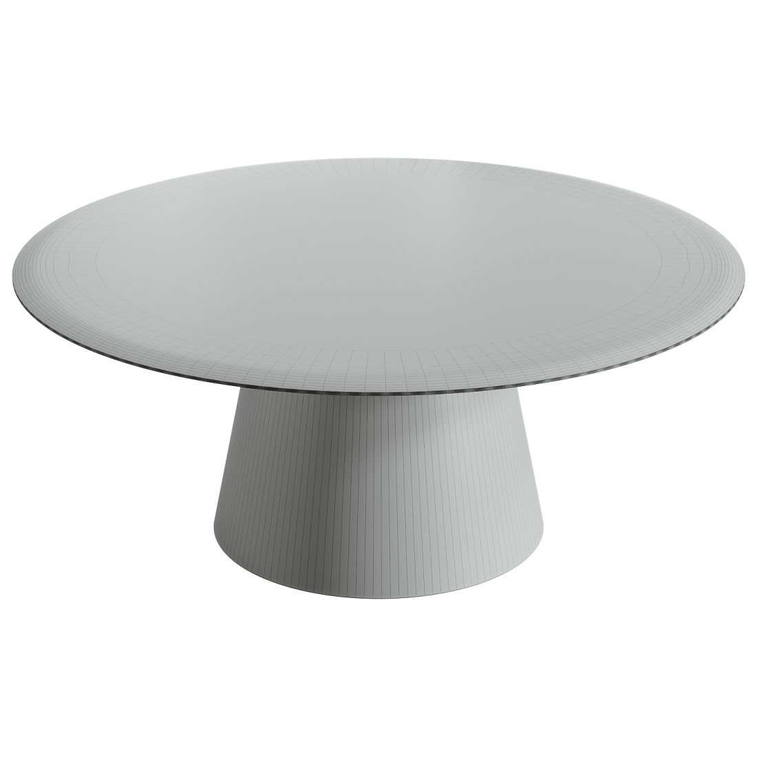 Round Oak Coffee Table 3D Model for Corona | CGMood