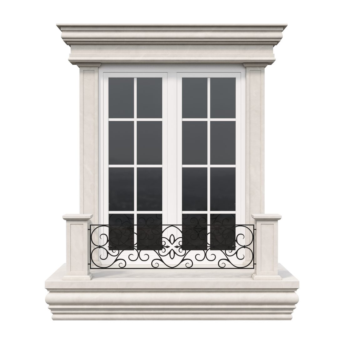 Architectural Classic Window 3d Model 13 3D Model for VRay, Corona | CGMood