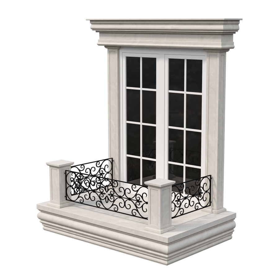 Architectural Classic Window 3d Model 13 3D Model for VRay, Corona | CGMood