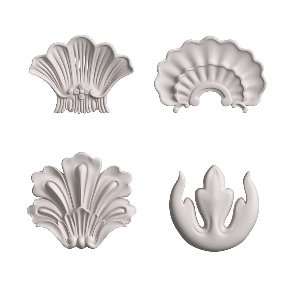 Classic Plaster Decor 06 3D Model for VRay, Corona | CGMood