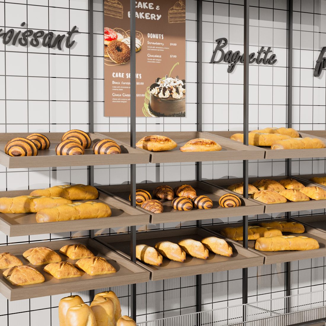 Bakery No6 3D Model for VRay, Corona | CGMood