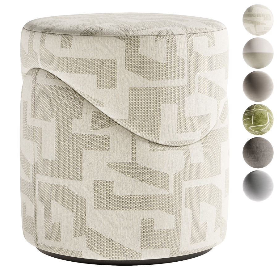 Clori Pouf 3D Model for VRay, Corona | CGMood