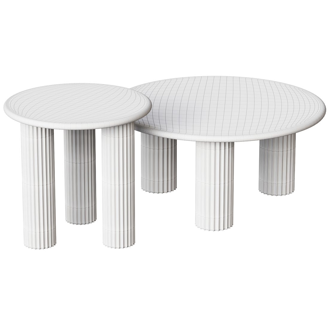 Timber Sizes Table Wood Side Tables 3D Model for Corona | CGMood