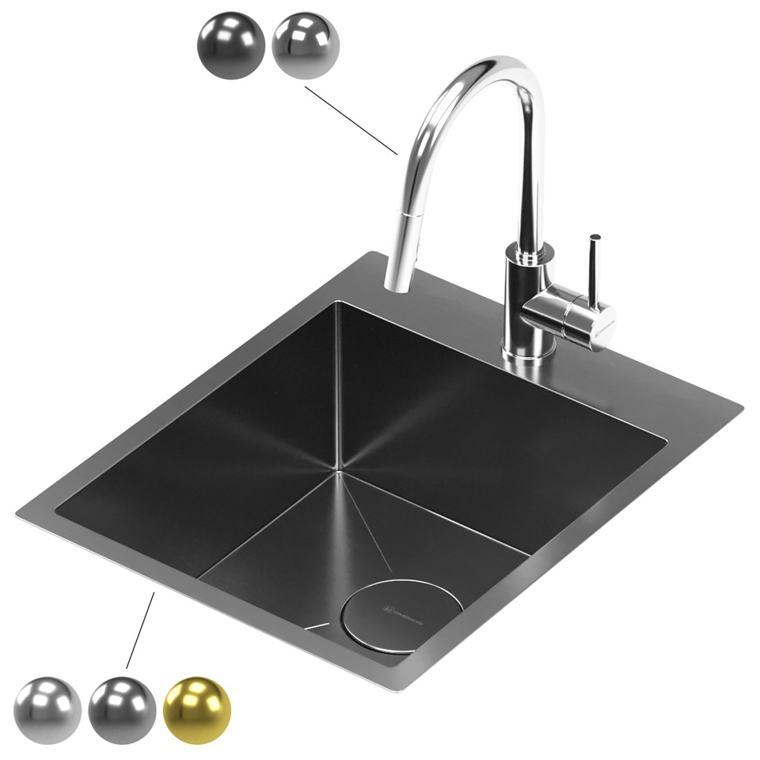 Omoikiri Kitchen Sink 3D Model for VRay, Corona | CGMood