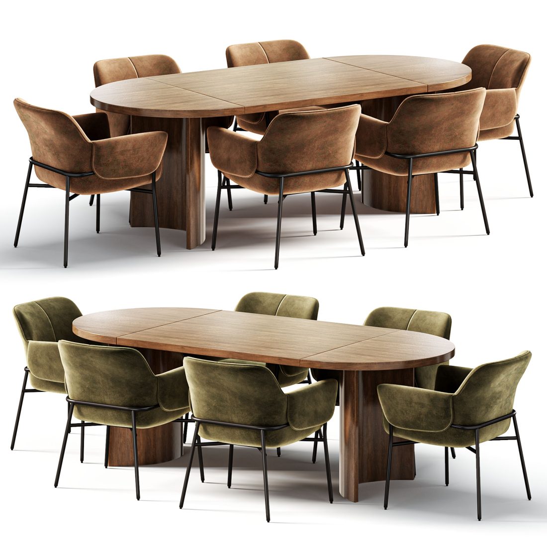 Dining Set Kelvin Table 3D Model for Corona | CGMood