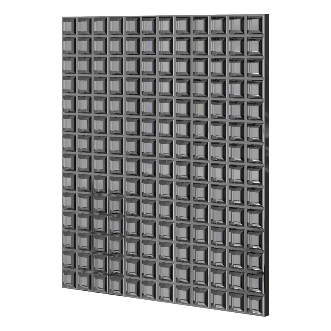 Decorative Glass Partitions Made Of Textured Block 3D Model for Corona ...