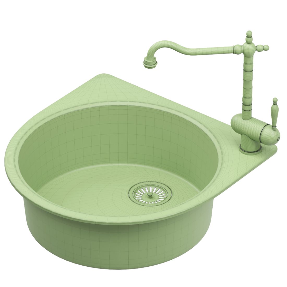 Omoikiri Kitchen Sink 3D Model for VRay, Corona | CGMood