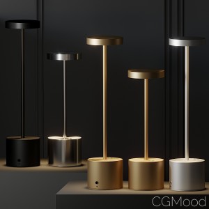 Hisle Luxciole Gm Table Lamp - 4 Different Metal M