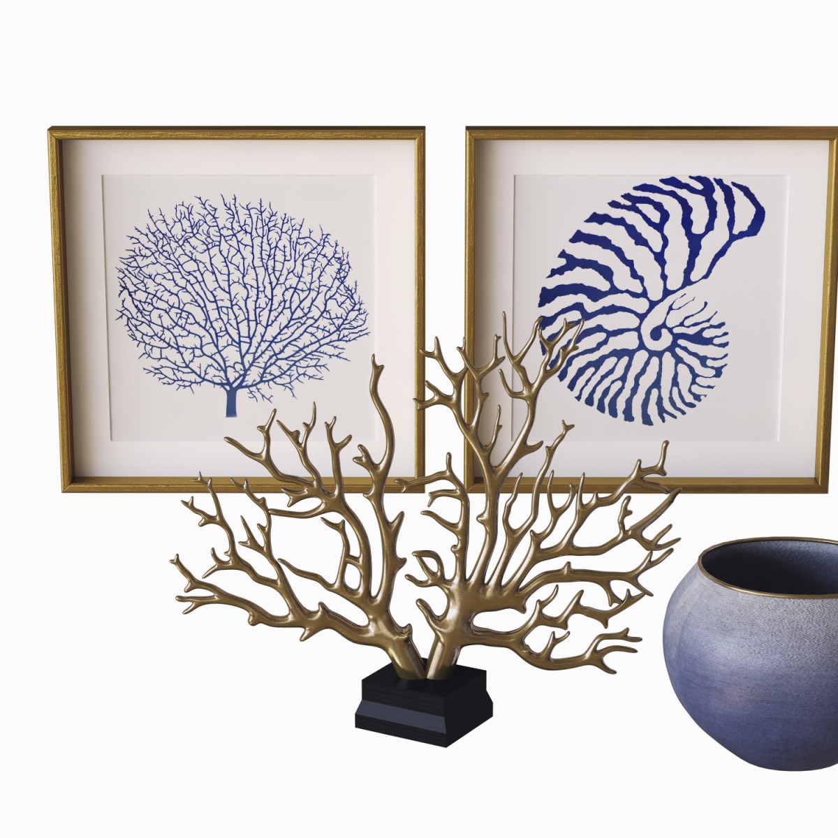 Decorative Sea Set 3D Model for VRay, Corona | CGMood