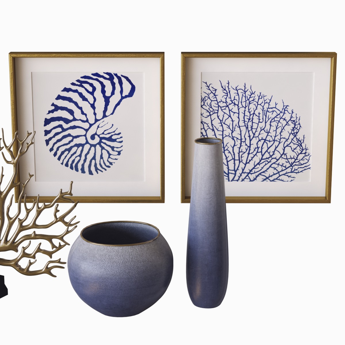 Decorative Sea Set 3D Model for VRay, Corona | CGMood