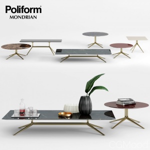 Poliform Mondrian Coffee Tables  1