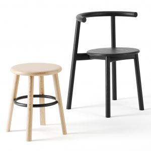 Solo Chair And Stool By Matiazzi