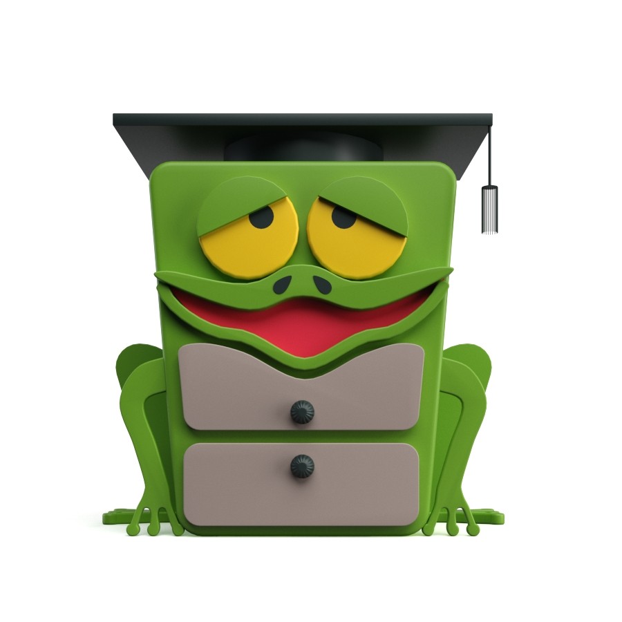 Frog Bedside Table - 3D Model for VRay