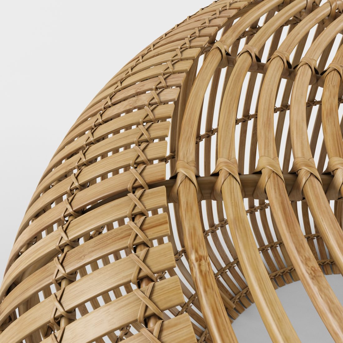 Bangor Round Bamboo Coffee Table 3D Model for VRay | CGMood