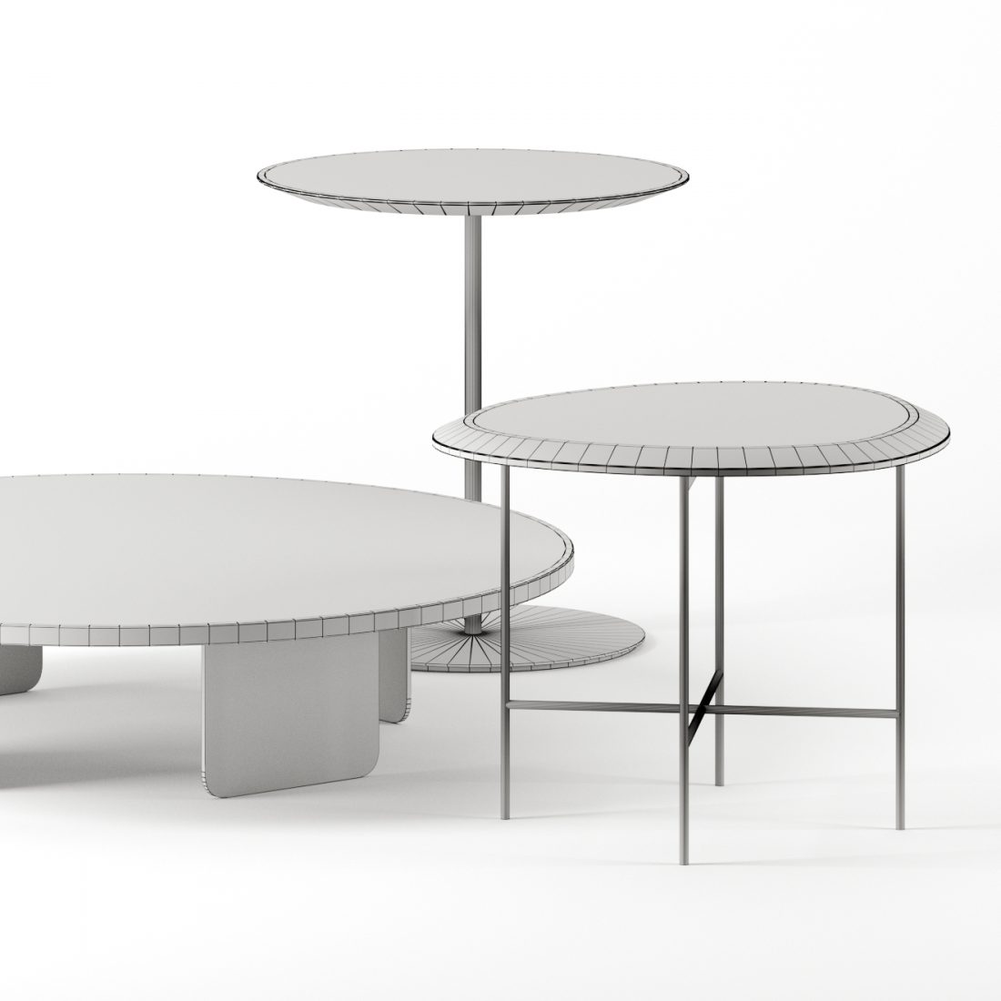 Coffee Tables Set By Bernhardt Design - 3D Model for Corona