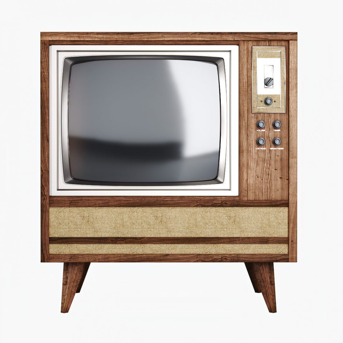Old Tv - 3D Model for Corona